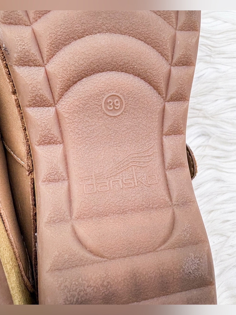 Dansko Martina Mule Mary Jane Slide Clog Beige Leather Orthopedic Arch Support 9 - Picture 9 of 11